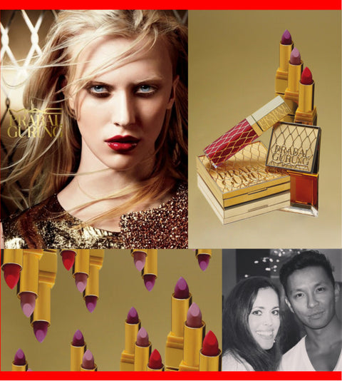 rossetto Mac Cosmetics Satin Lipstick Prabal Gurung ULTRAMARINE PINK