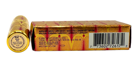 rossetto Mac Cosmetics Frost Lipstick Gift of Gold REGAL RED