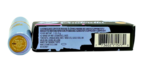 rossetto Mac Cosmetics Lustreglass Lipstick MAC 40 Anniversary Bring Backs Disney Cinderella ROYAL BALL