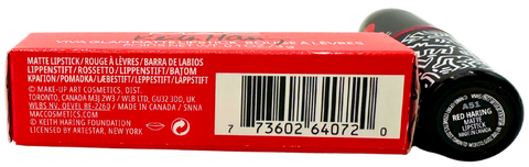 rossetto Mac Cosmetics Matte Lipstick Viva Glam Keith Haring RED HARING