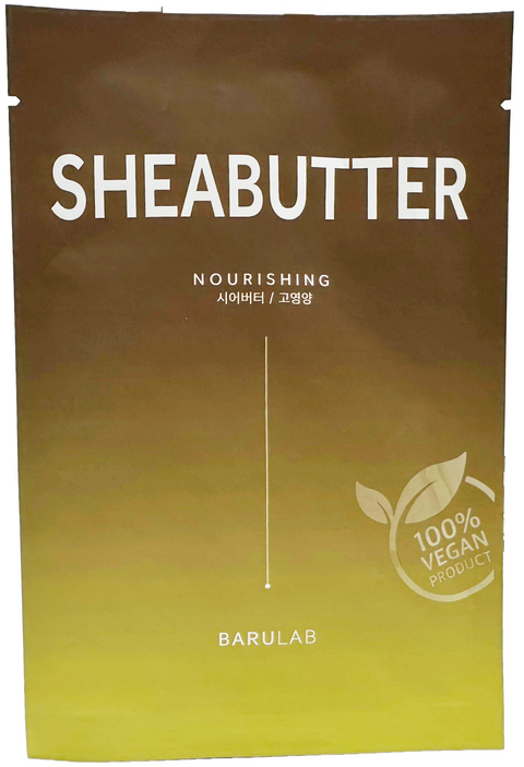 maschera viso coreana tessuto Barulab The Clean Vegan Mask Sheabutter Nourishing