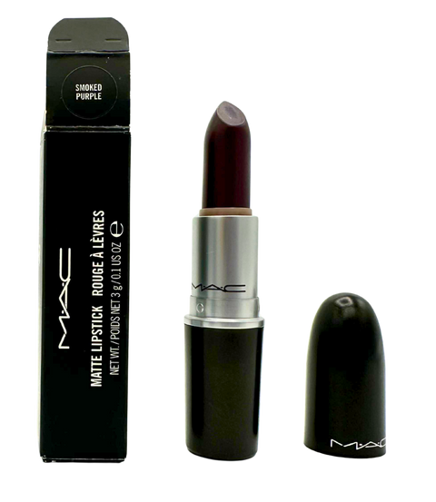 rossetto Mac Cosmetics Matte Lipstick MAC Me Over SMOKED PURPLE