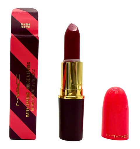 rossetto Mac Cosmetics Matte Lipstick Nutcracker Sweet SO GOOD FOR YOU