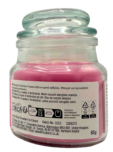 candela profumata Chupa Chups Scented Candle STRAWBERRY & CREAM