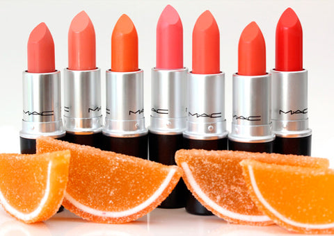 rossetto Mac Cosmetics Amplified Lipstick All About Orange NEON ORANGE
