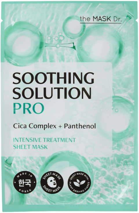 maschera viso coreana tessuto The MASK Dr. SOOTHING SOLUTION PRO Cica Complex + Panthenol