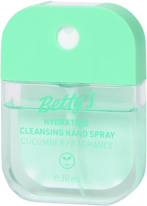 igienizzante mani Betty's Hydrating Cleansing Hand spray CUCUMBER Fragrance 30 ml