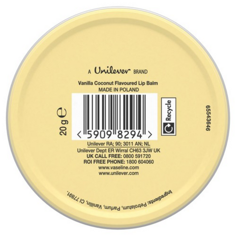 balsamo labbra Vaseline Lip Therapy VANILLA DAYDREAM Limited Edition 20 gr