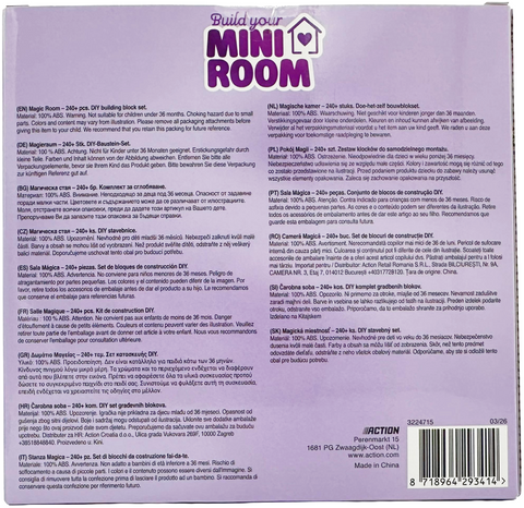 set gioco mattoncini kawaii Build Your Mini Room MAGIC ROOM