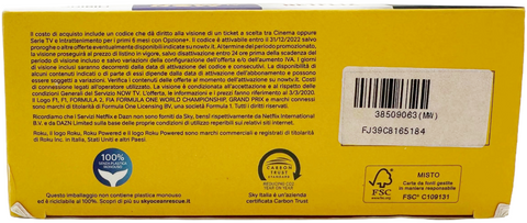 chiavetta Roku Smart Stick NOW TV 3801TT