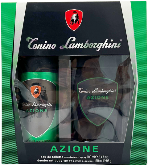 set profumo uomo Tonino Lamborghini AZIONE Eau de Toilette 100 ml + deodorant body spray