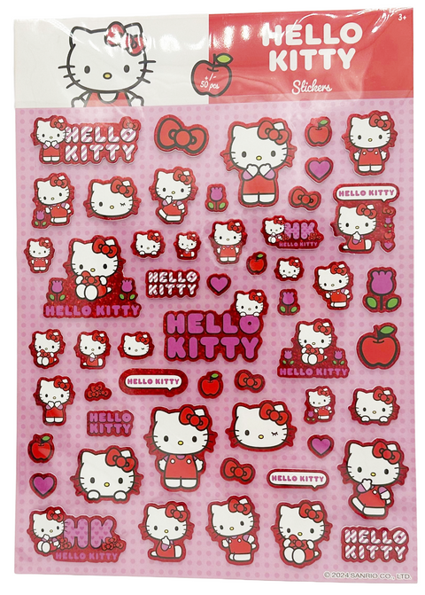 1 foglio 50 adesivi Sanrio Hello Kitty Sticker Bubble Foam