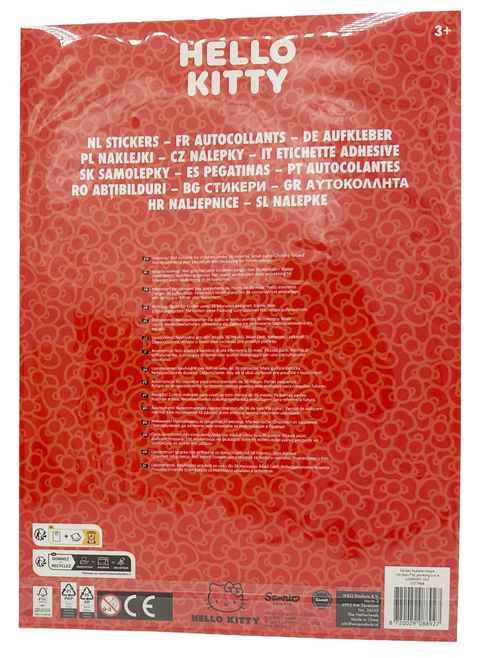1 foglio 50 adesivi Sanrio Hello Kitty Sticker Bubble Foam