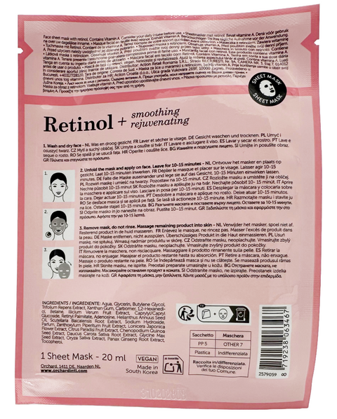maschera viso coreana tessuto The MASK Dr. Retinol Smoothing + Rejuvenating 20 ml