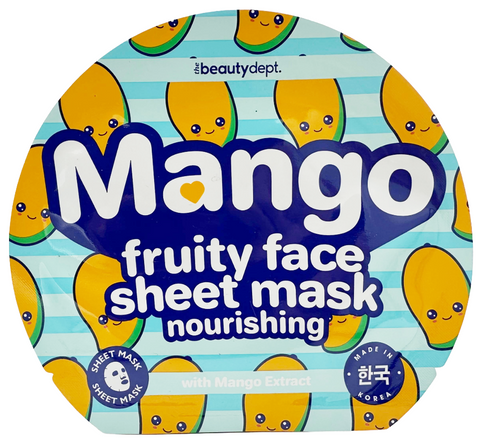 maschera viso tessuto The Beauty Dept. Mango Fruity Face sheet mask Nourishing
