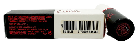 rossetto Mac Cosmetics Matte Lipstick Disney Cruella DE VIL IN THE DETAILS