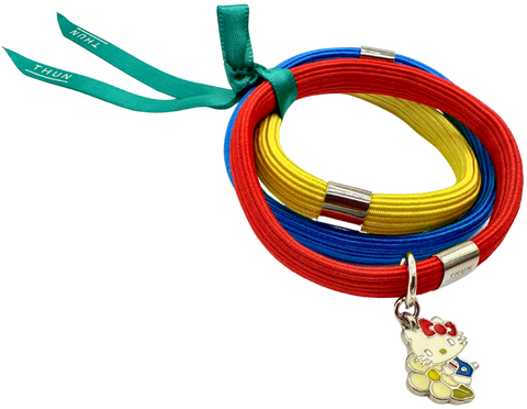 bracciale elastico colorato Impulse Thun Sanrio Hello Kitty con fiore V5754P00