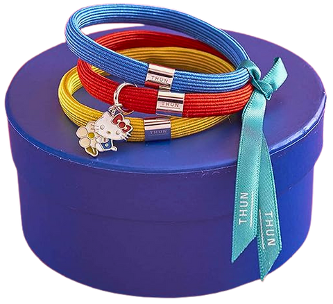 bracciale elastico colorato Impulse Thun Sanrio Hello Kitty con fiore V5754P00