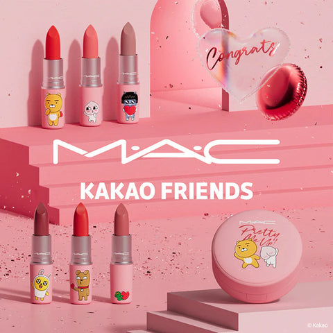 rossetto Mac Cosmetics Powder Kiss Lipstick Kakao Friends TIMES INFINITY
