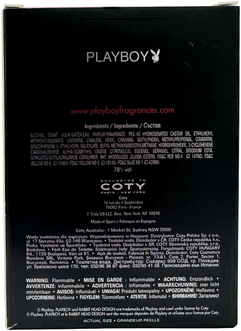 profumo uomo Eau de Toilette Playboy VEGAS spray 100 ml
