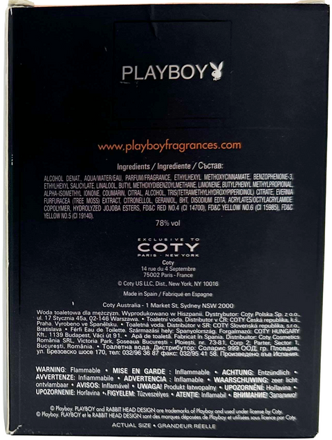 profumo uomo Eau de Toilette Playboy MIAMI spray 100 ml