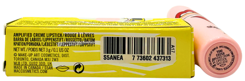 rossetto Mac Cosmetics Amplified Creme Lipstick Steve J & Yoni P YONI CRUSH
