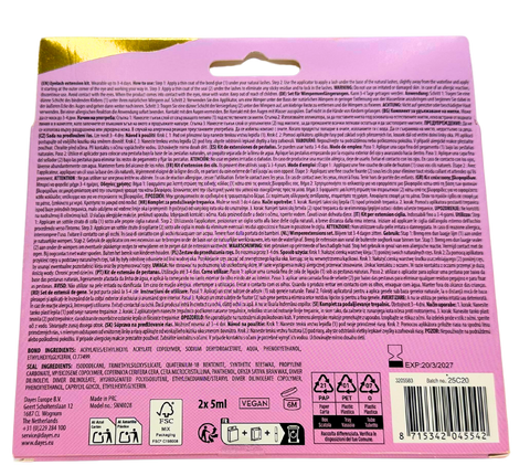 ciglia finte Bonjolie Eyelash Extension Kit