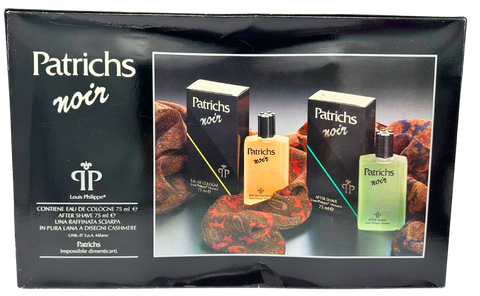 kit Patrichs Noir Louis Philippe Monaco Eau de Cologne 75 ml + After Shave 75 ml + sciarpa