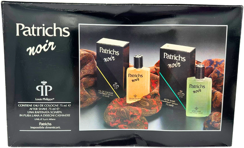 kit uomo Louis Philippe Monaco PATRICHS NOIR Eau de Cologne 75 ml + After Shave 75 ml + sciarpa