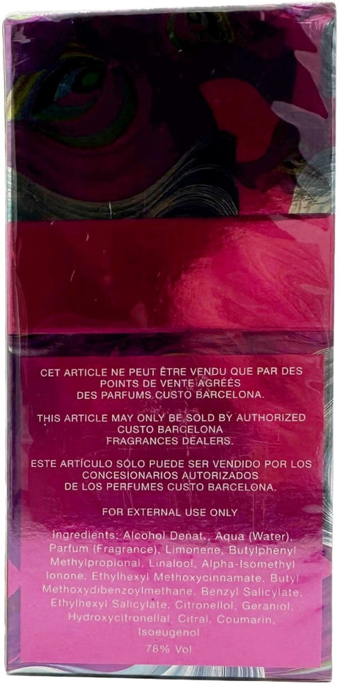 profumo donna Eau de Toilette PURE CUSTO Barcelona Woman natural spray 50 ml