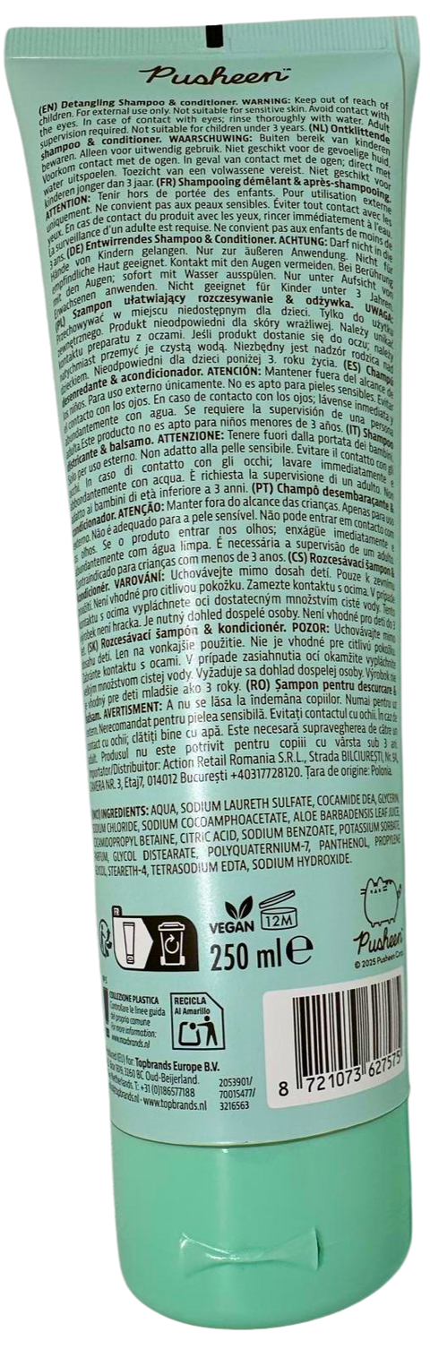 shampoo + balsamo Pusheen Detangling 3216563 250 ml