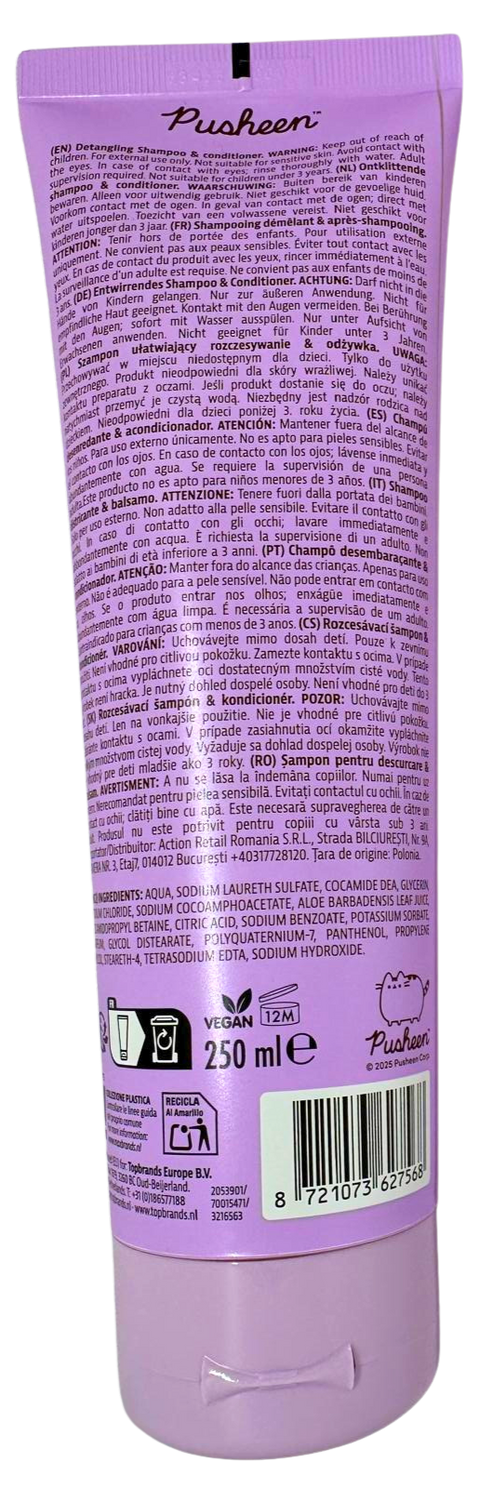 shampoo + balsamo Pusheen Detangling 3216563 250 ml