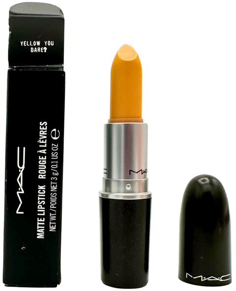 rossetto Mac Cosmetics Matte Lipstick Colour Rocker YELLOW YOU DARE?
