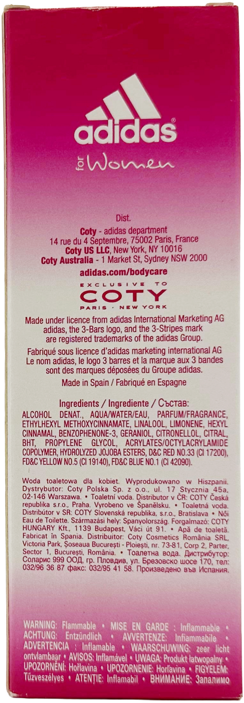 profumo donna Eau de Toilette Adidas FRUITY RHYTHM for Women natural spray 50 ml