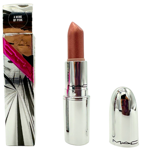 rossetto Mac Cosmetics Frost Lipstick Shiny Pretty Things A WINK OF PINK