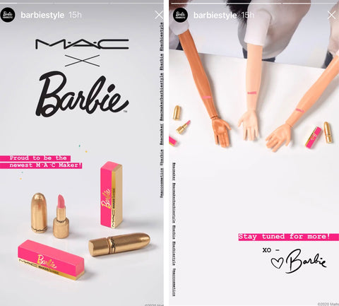 rossetto Mac Cosmetics Matte Lipstick Barbie Maker @BARBIESTYLE