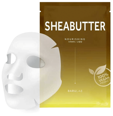 maschera viso coreana tessuto Barulab The Clean Vegan Mask Sheabutter Nourishing
