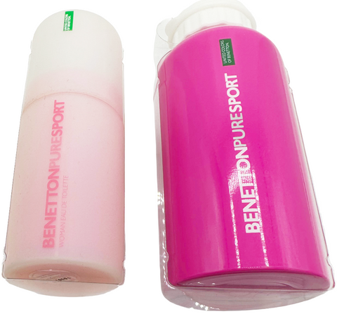 set profumo donna United Colors Of Benetton PURE SPORT WOMAN 100 ml natural spray + borraccia