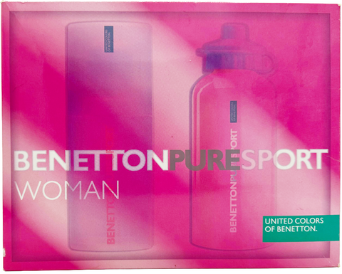 set profumo donna United Colors Of Benetton PURE SPORT WOMAN 100 ml natural spray + borraccia