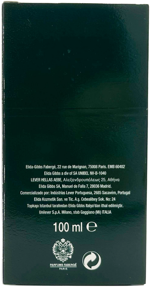 profumo uomo Eau de Toilette Fabergè Paris BRUT vaporisateur 100 ml