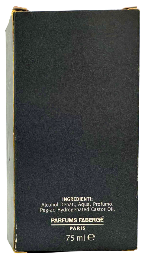 profumo uomo Eau de Toilette Patrichs Noir Fabergè Paris splash 75 ml