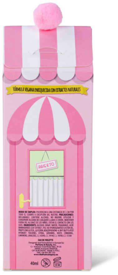 profumo donna Eau de Toilette The Fruit Company Candy Shop Chicle de Fresa 40 ml