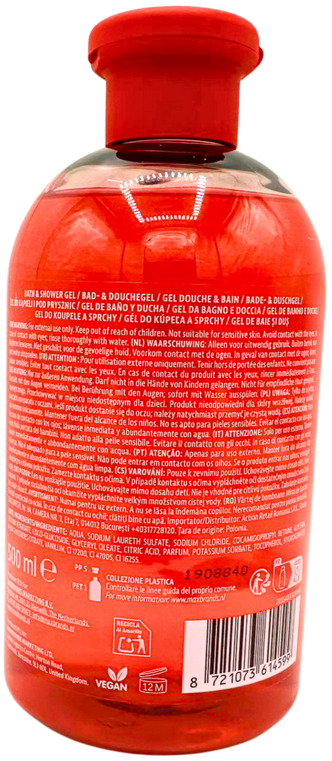 gel da bagno doccia natalizio Maxbrands Twisted Candy Cane Scent 500 ml