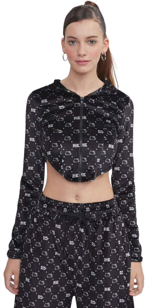 felpa con zip donna Bershka x Sanrio Hello Kitty 6711/326/800 tg. S