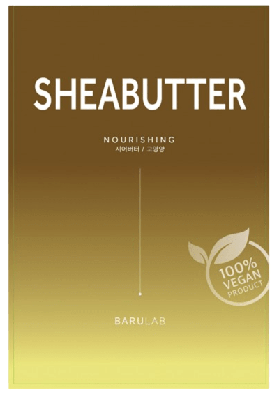 maschera viso coreana tessuto Barulab The Clean Vegan Mask Sheabutter Nourishing