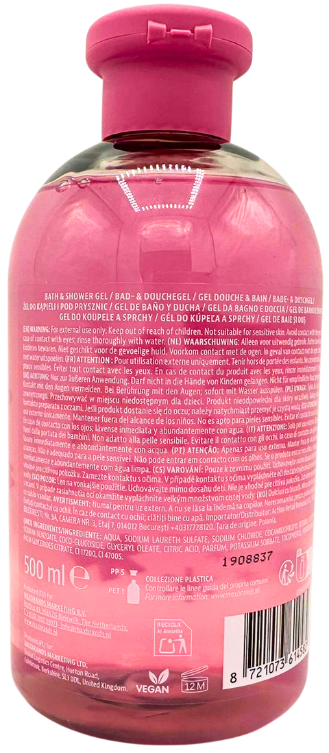 gel da bagno doccia natalizio Maxbrands Cookie Sweets Vanilla Sugar Cookie Scent 500 ml