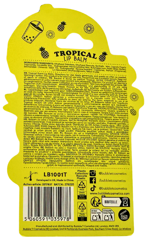 lip balm Bubble T Cosmetics Boba Tea TROPICAL Scent