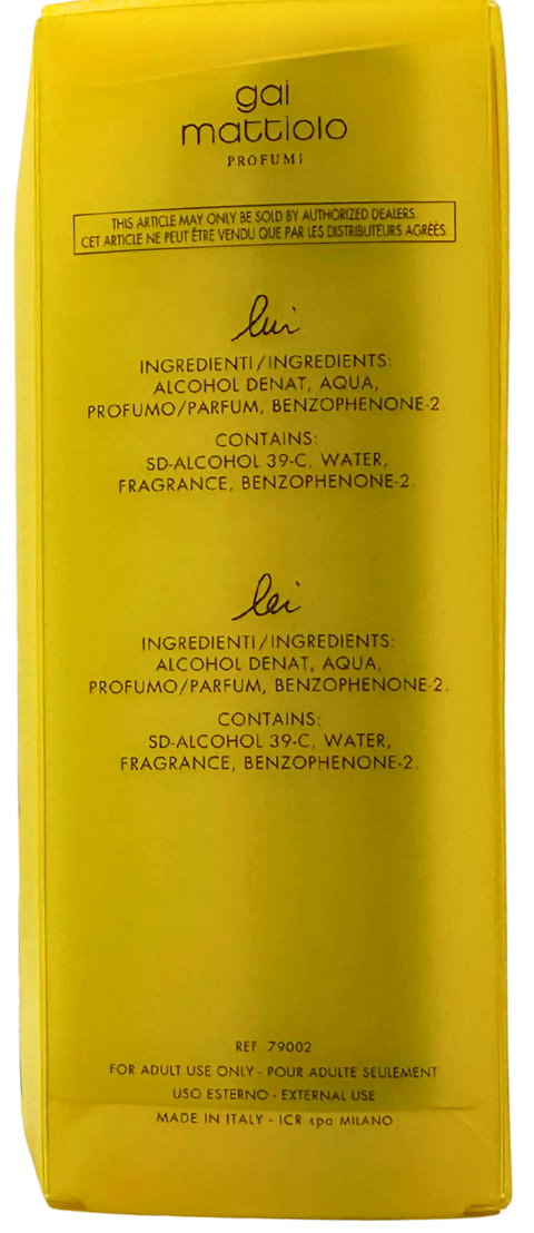 profumo Eau de Toilette Gai Mattiolo That's Amore! Him & Her Natural Spray vaporisateur 2 x 75 ml