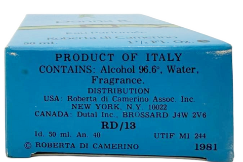 profumo donna Eau Parfumèe Roberta di Camerino Donna R splash 50 ml