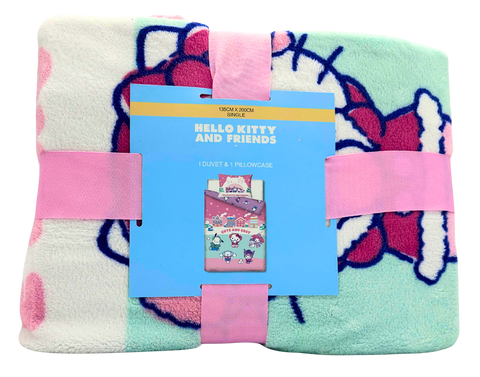copripiumino + federa Sanrio Hello Kitty and Friends Single Duvet Cover Set